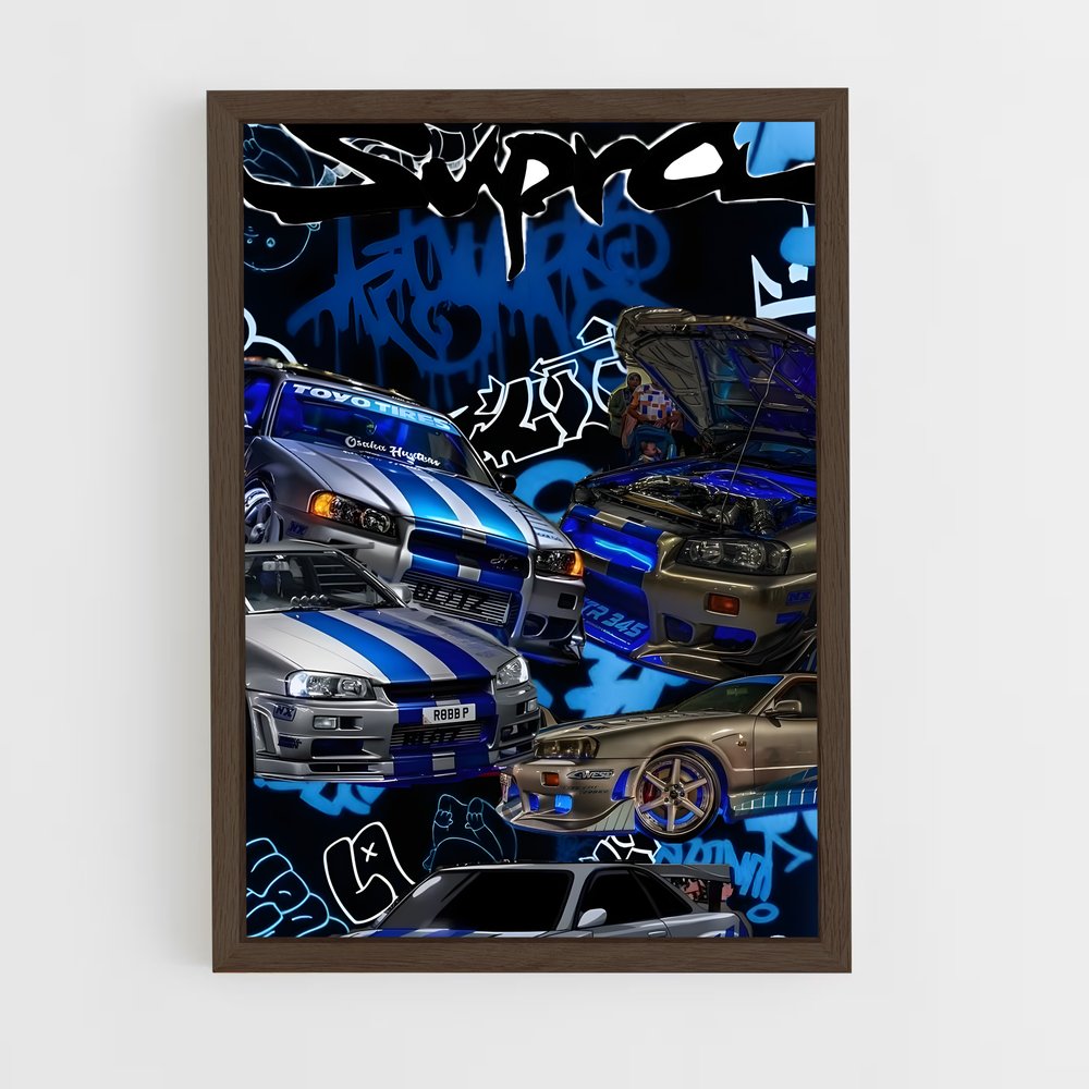 Poster voiture Supra au design raffiné – affiche Toyota (vue 5)